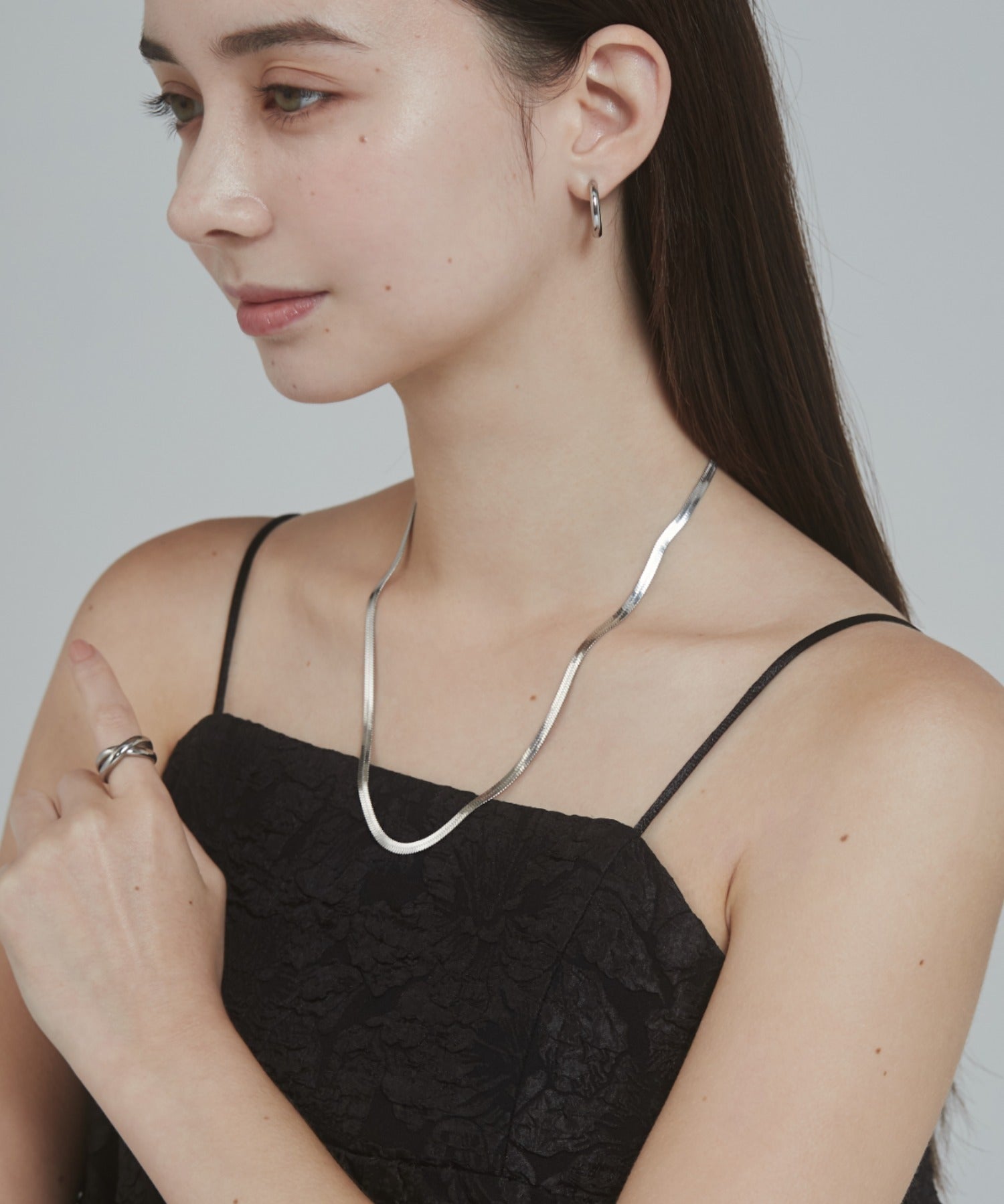 ciite' シーテ ネックレス 【 金属アレルギー対応 】 4mm スネークチェーンネックレス サージカルステンレス