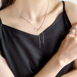 ciite' シーテ ネックレス 【 金属アレルギー対応 】 simple ribbon necklace / シンプル リボン ネックレス サージカルステンレス