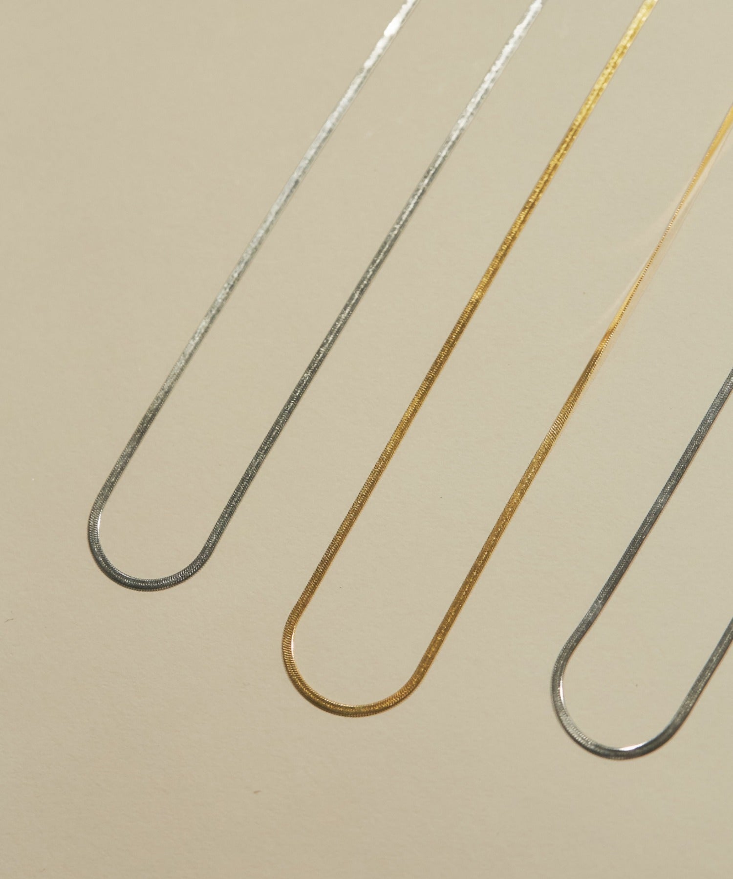 ciite' シーテ ネックレス 【 金属アレルギー対応 】 4mm スネークチェーンネックレス サージカルステンレス