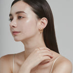 ciite' シーテ ピアス（両耳用） 【 金属アレルギー対応 】 シンプルフープイヤリング 3ペアセット サージカルステンレス (両耳用)