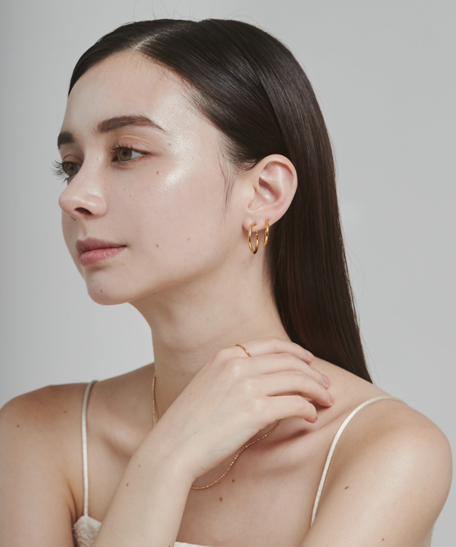ciite' シーテ ピアス（両耳用） 【 金属アレルギー対応 】 シンプルフープイヤリング 3ペアセット サージカルステンレス (両耳用)