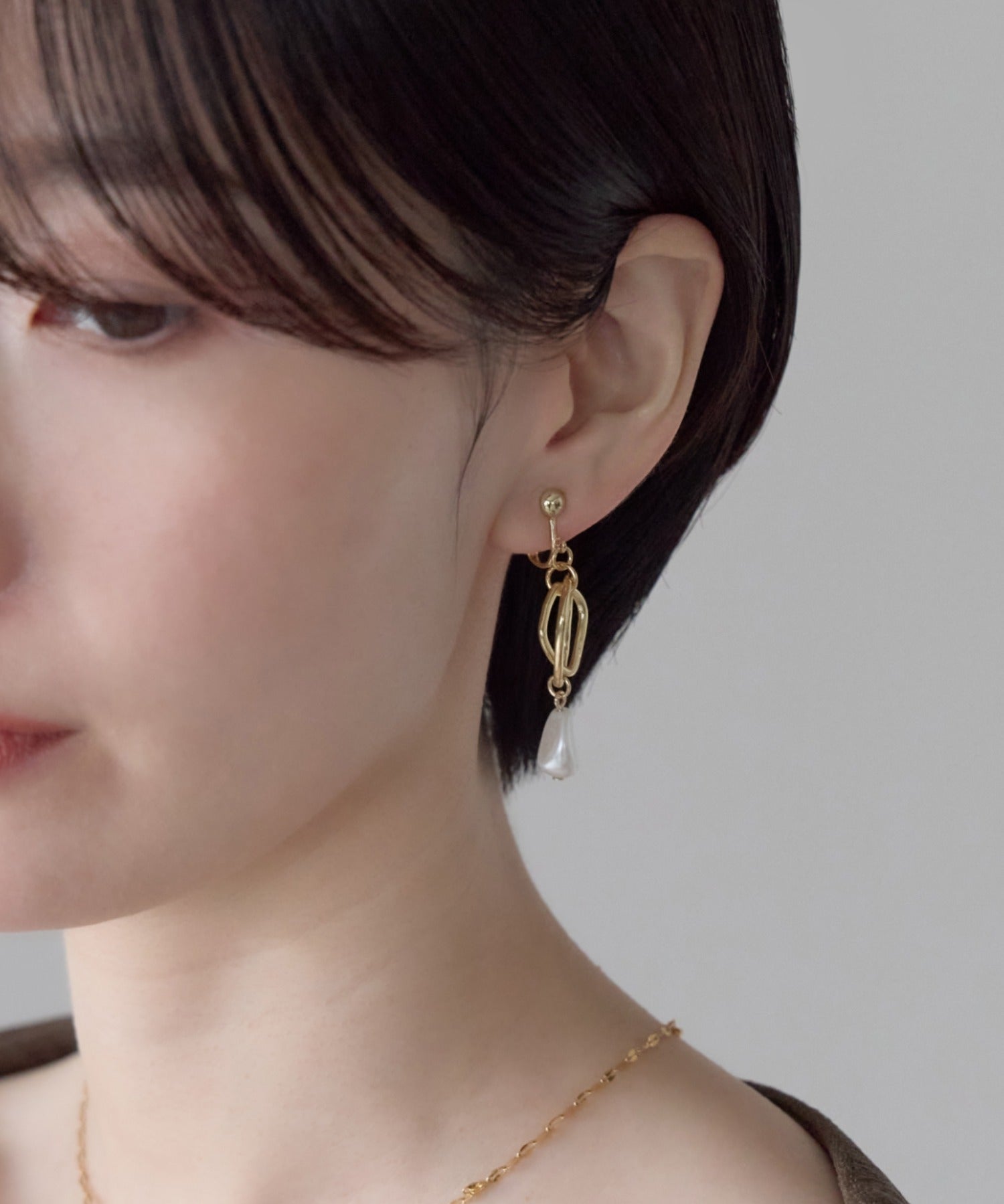 ciite' シーテ イヤリング シリコン付 デザインパール イヤリング