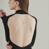 ciite' シーテ ネックレス 【 金属アレルギー対応 】 ノットチェーンロングネックレス サージカルステンレス