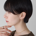 ciite' シーテ ピアス（両耳用） 【金属アレルギー対応】シンプルスクエア ピアス
