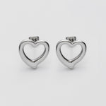 ciite' シーテ ピアス（両耳用） 【 金属アレルギー対応 】 ハートモチーフピアス サージカルステンレス (両耳用)