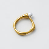 ciite' シーテ リング 【 金属アレルギー対応 】 パールモチーフリング サージカルステンレス