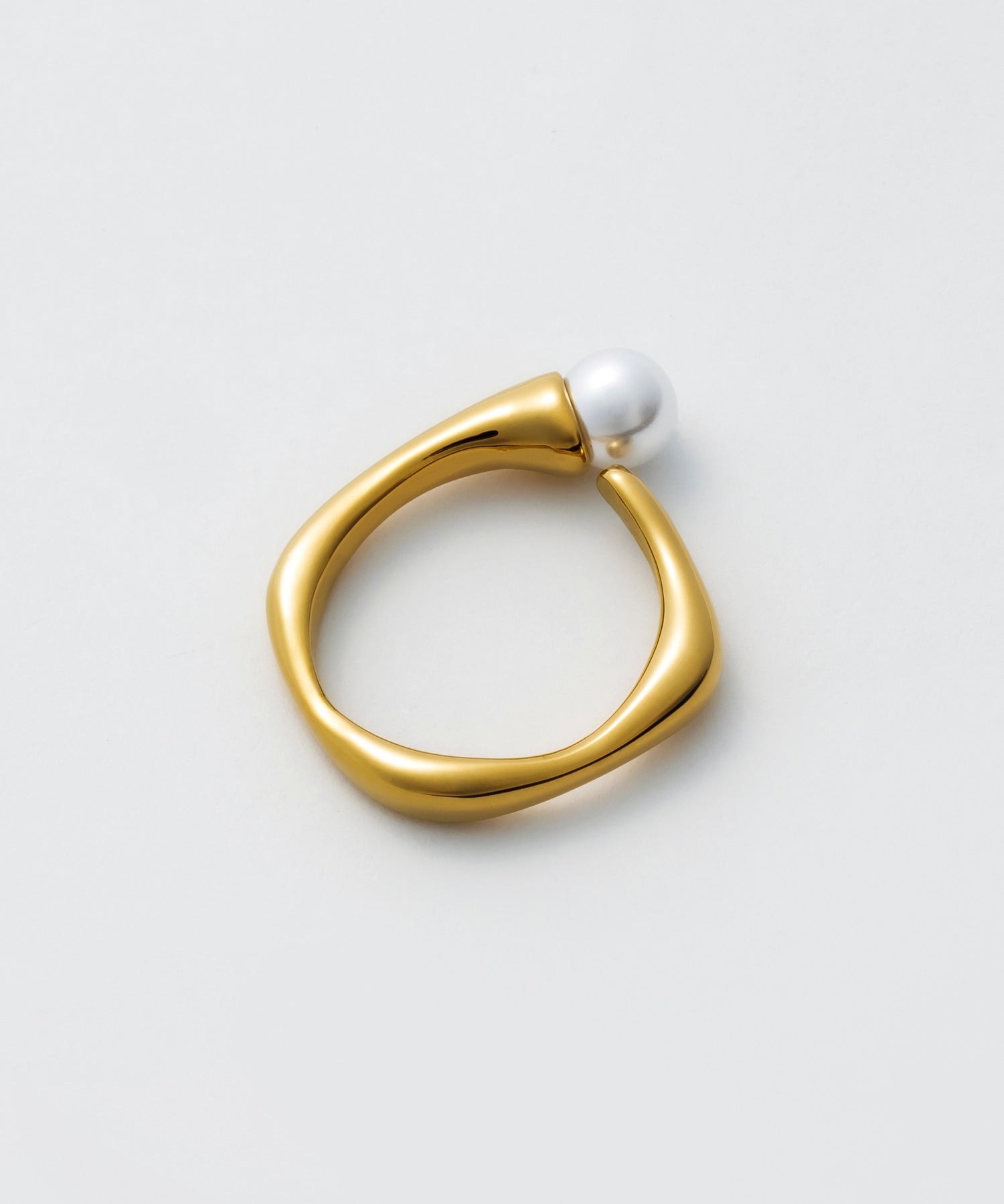 ciite' シーテ リング 【 金属アレルギー対応 】 パールモチーフリング サージカルステンレス