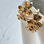 ciite' シーテ ピアス（両耳用） フラワービジュー フープピアス（両耳用）