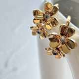 ciite' シーテ ピアス（両耳用） フラワービジュー フープピアス（両耳用）