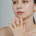 ciite' シーテ リング 【 金属アレルギー対応 】 ノットニュアンス リング サージカルステンレス