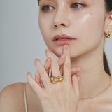 ciite' シーテ リング 【 金属アレルギー対応 】 ノットニュアンス リング サージカルステンレス