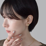 ciite' シーテ イヤリング シリコン付 デザインメタル イヤリング