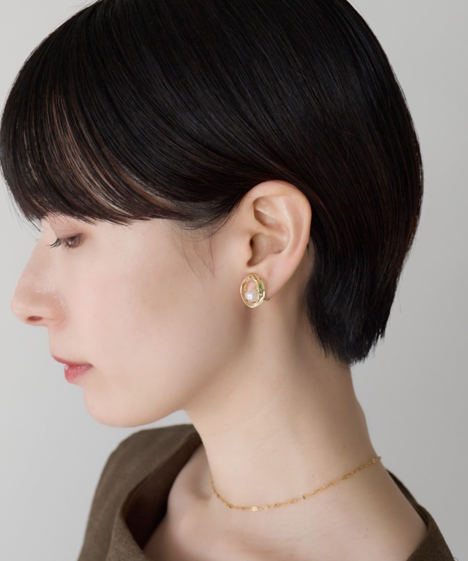 ciite' シーテ イヤリング シリコン付き デザインパールイヤリング