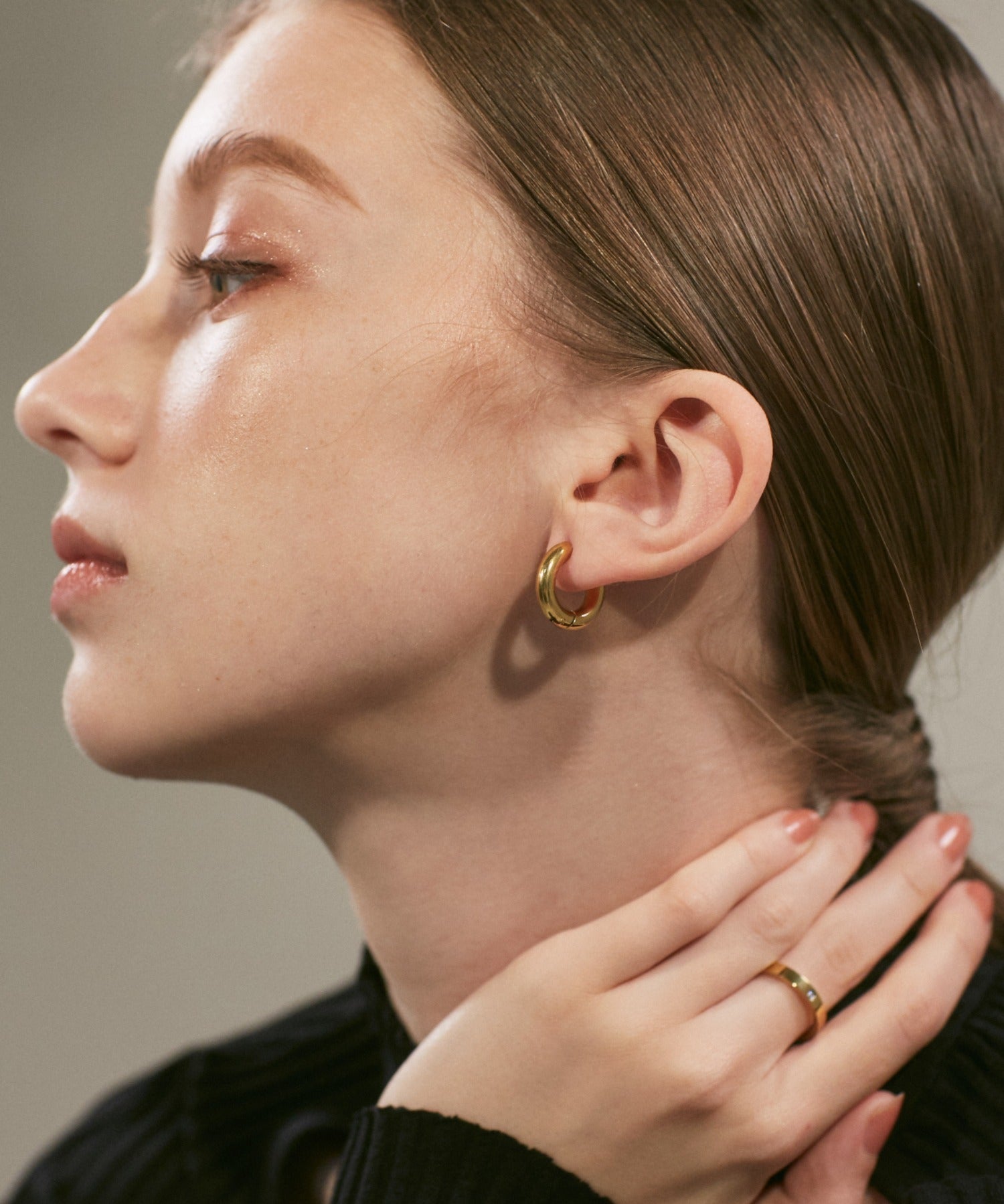 ciite' シーテ ピアス（両耳用） 【 金属アレルギー対応 】 シンプルフープピアス サージカルステンレス (両耳用)