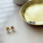 ciite' シーテ ピアス（両耳用） 【 金属アレルギー対応 】フラワービジューピアス サージカルステンレス（両耳用）