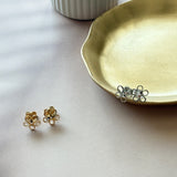 ciite' シーテ ピアス（両耳用） 【 金属アレルギー対応 】フラワービジューピアス サージカルステンレス（両耳用）