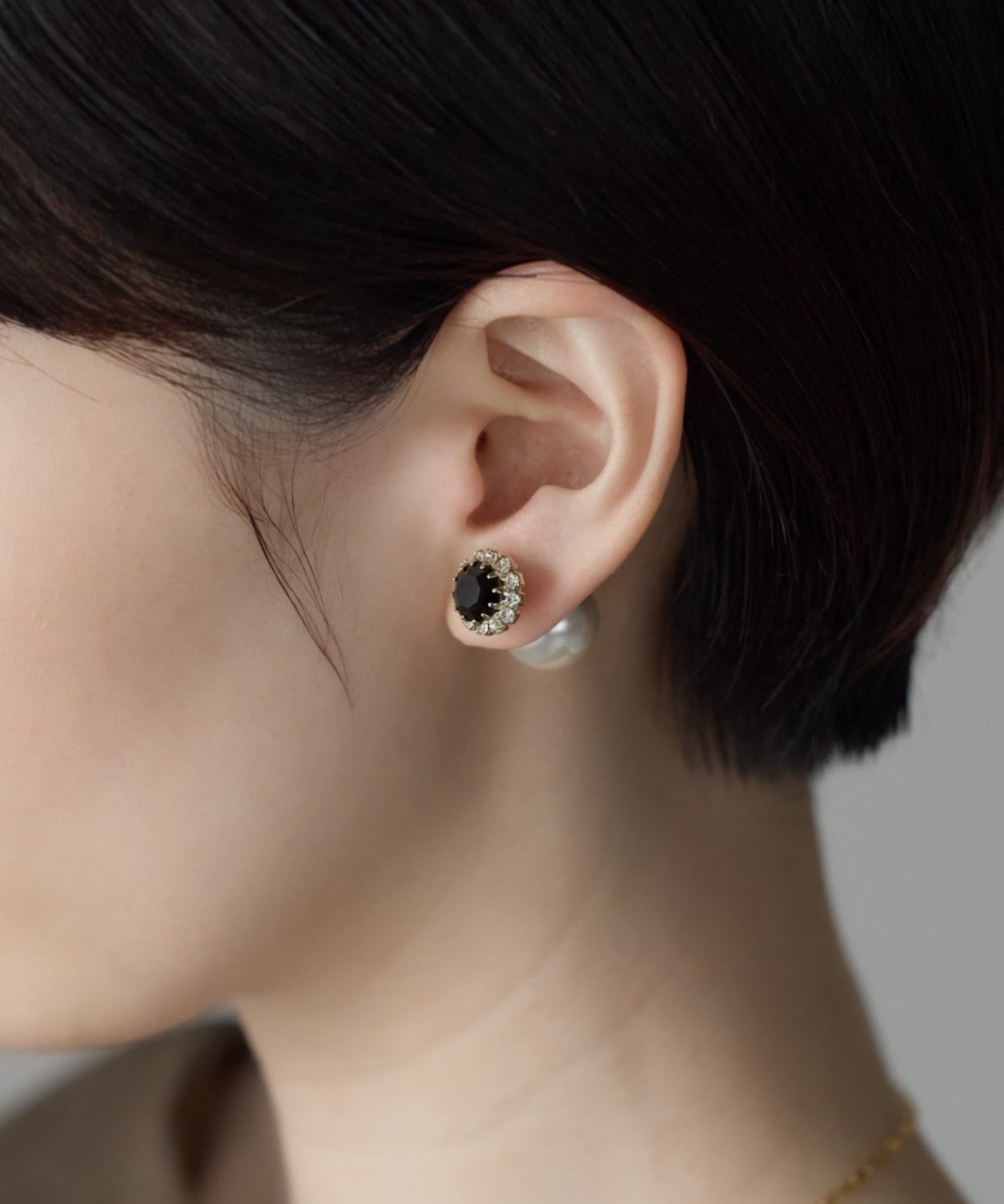 ciite' シーテ ピアス（両耳用） ビジューパールピアス