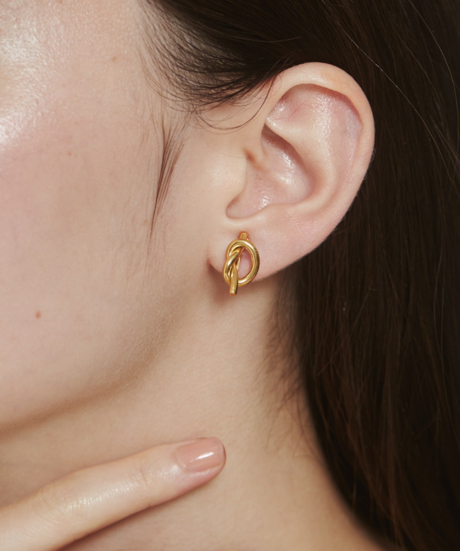 ciite' シーテ イヤリング 【 金属アレルギー対応 】 ノット イヤリング サージカルステンレス (両耳用)