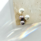 ciite' シーテ ピアス（両耳用） 2way バイカラー ダブルパールピアス