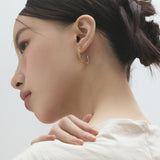 ciite' シーテ ピアス（両耳用） 【 金属アレルギー対応 】 ツイストフープピアス サージカルステンレス (両耳用)