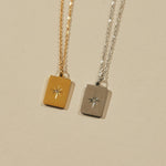 ciite' シーテ ネックレス 【 金属アレルギー対応 】 ビジュープレートネックレス サージカルステンレス