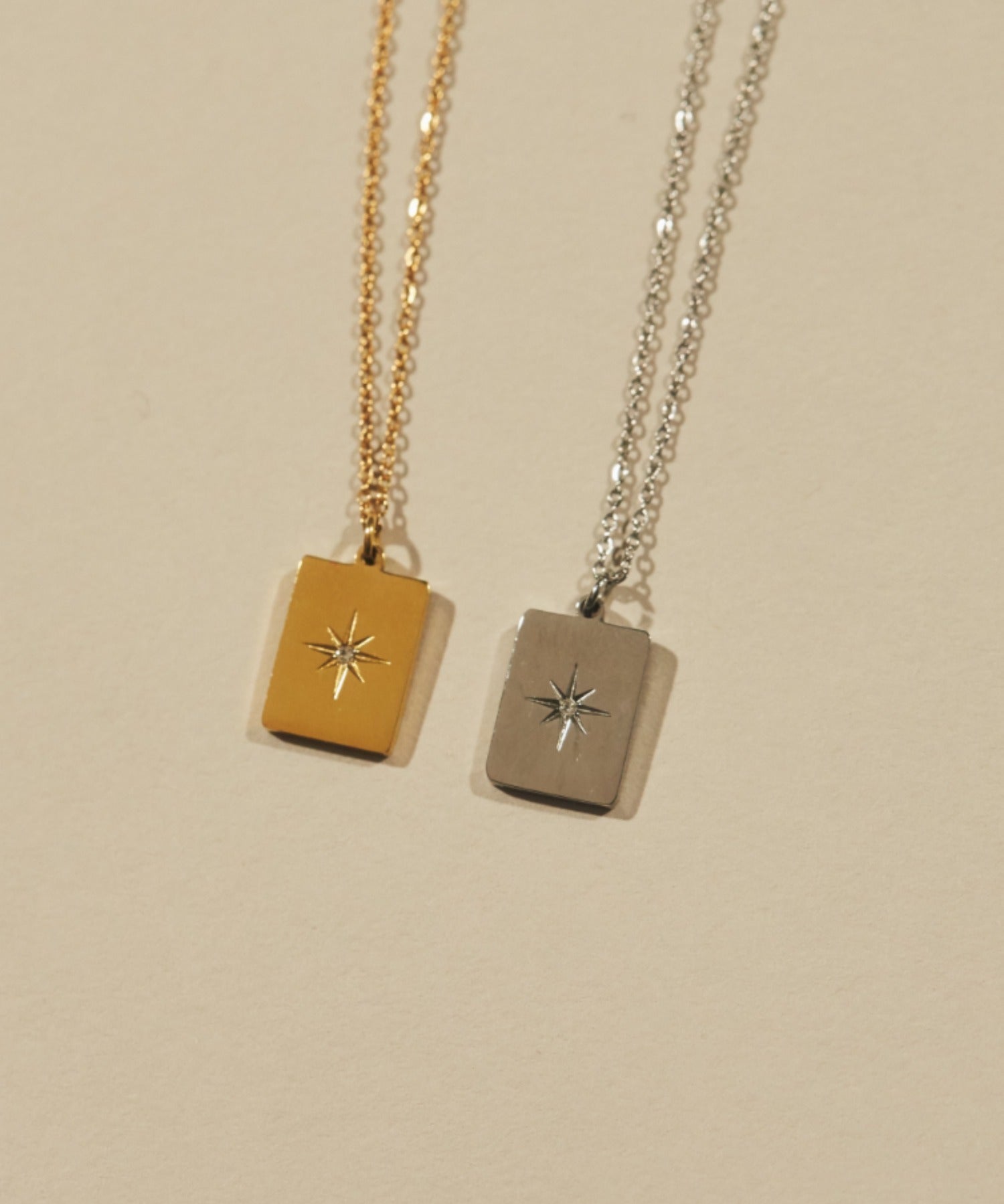 ciite' シーテ ネックレス 【 金属アレルギー対応 】 ビジュープレートネックレス サージカルステンレス