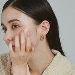 ciite' シーテ ピアス（両耳用） 【 金属アレルギー対応 】 モチーフフープピアス サージカルステンレス (両耳用)