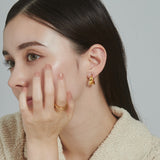 ciite' シーテ ピアス（両耳用） 【 金属アレルギー対応 】 モチーフフープピアス サージカルステンレス (両耳用)