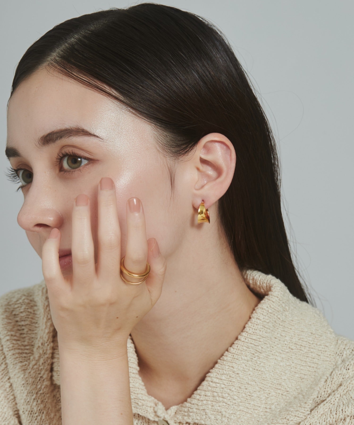 ciite' シーテ ピアス（両耳用） 【 金属アレルギー対応 】 モチーフフープピアス サージカルステンレス (両耳用)