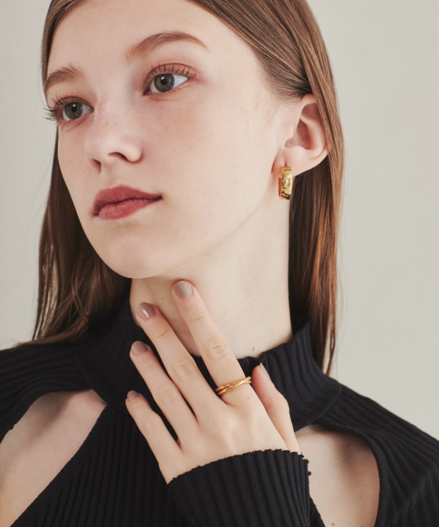 ciite' シーテ リング 【 金属アレルギー対応 】 2連リング サージカルステンレス