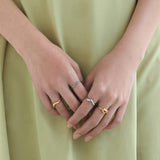 ciite' シーテ リング 【 金属アレルギー対応 】 ノットモチーフリング サージカルステンレス