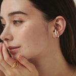 ciite' シーテ イヤーカフ 【 金属アレルギー対応 】ミニパールイヤーカフ サージカルステンレス