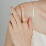 ciite' シーテ リング 【 金属アレルギー対応 】 ダブルハートリング サージカルステンレス