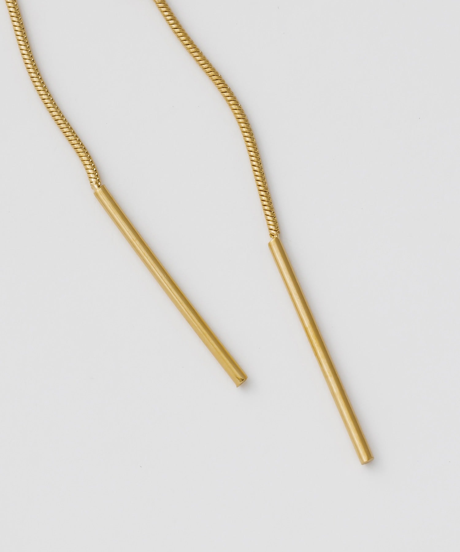 ciite' シーテ ピアス（両耳用） 【 金属アレルギー対応 】 ノットチェーンピアス サージカルステンレス (両耳用)