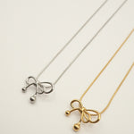 ciite' シーテ ネックレス 【 金属アレルギー対応 】 ミニリボンネックレス サージカルステンレス