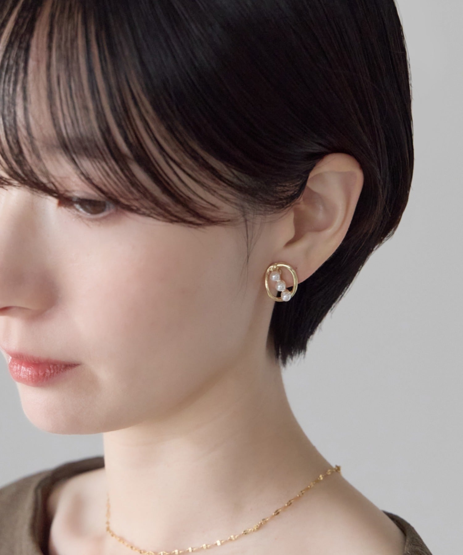ciite' シーテ イヤリング シリコン付 デザインパール イヤリング