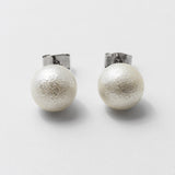 ciite' シーテ ピアス（両耳用） 【10mm】 選べるパールピアス （コットンパール / アクリルパール） (両耳用)