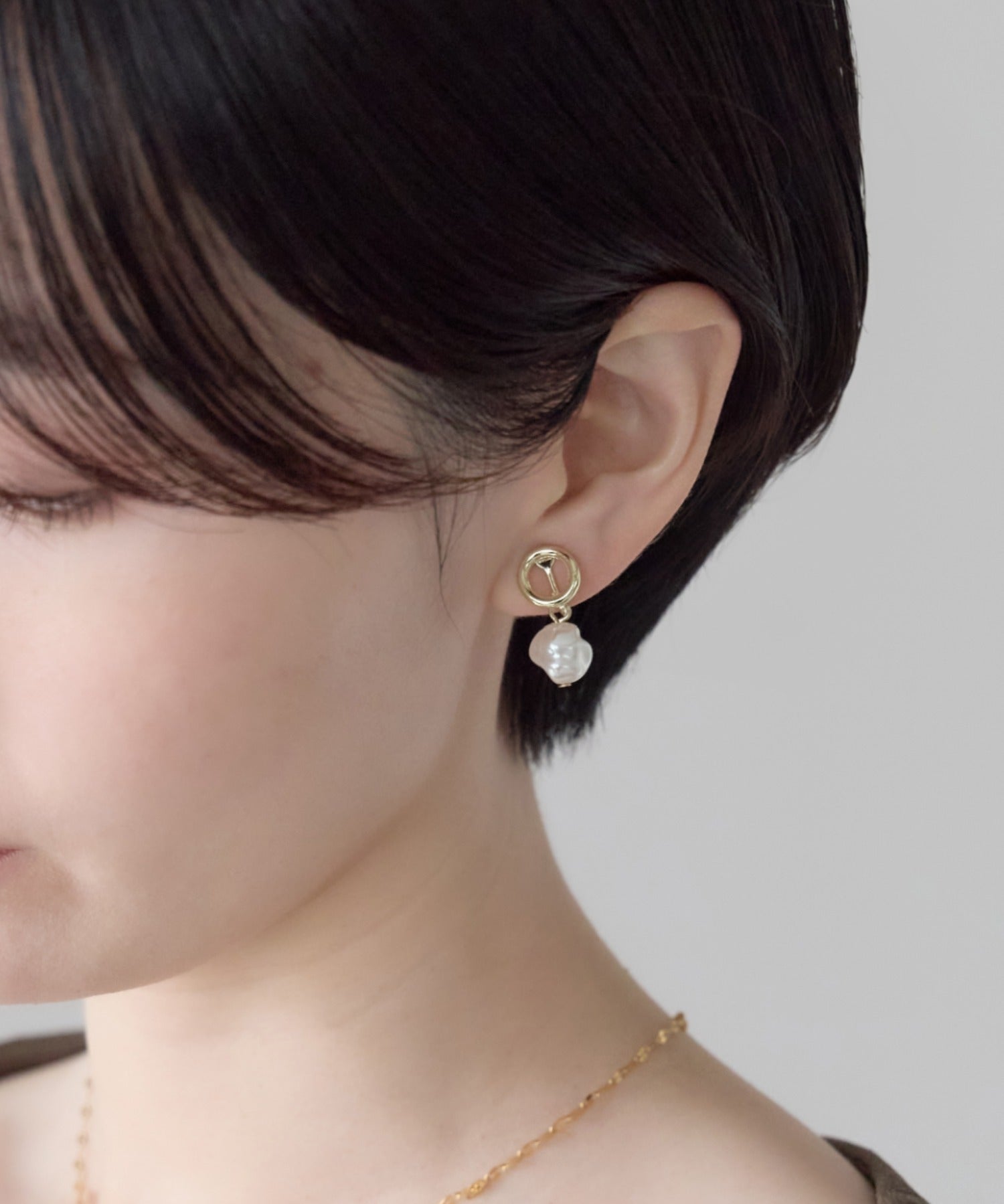 ciite' シーテ イヤリング シリコン付 デザインパール イヤリング