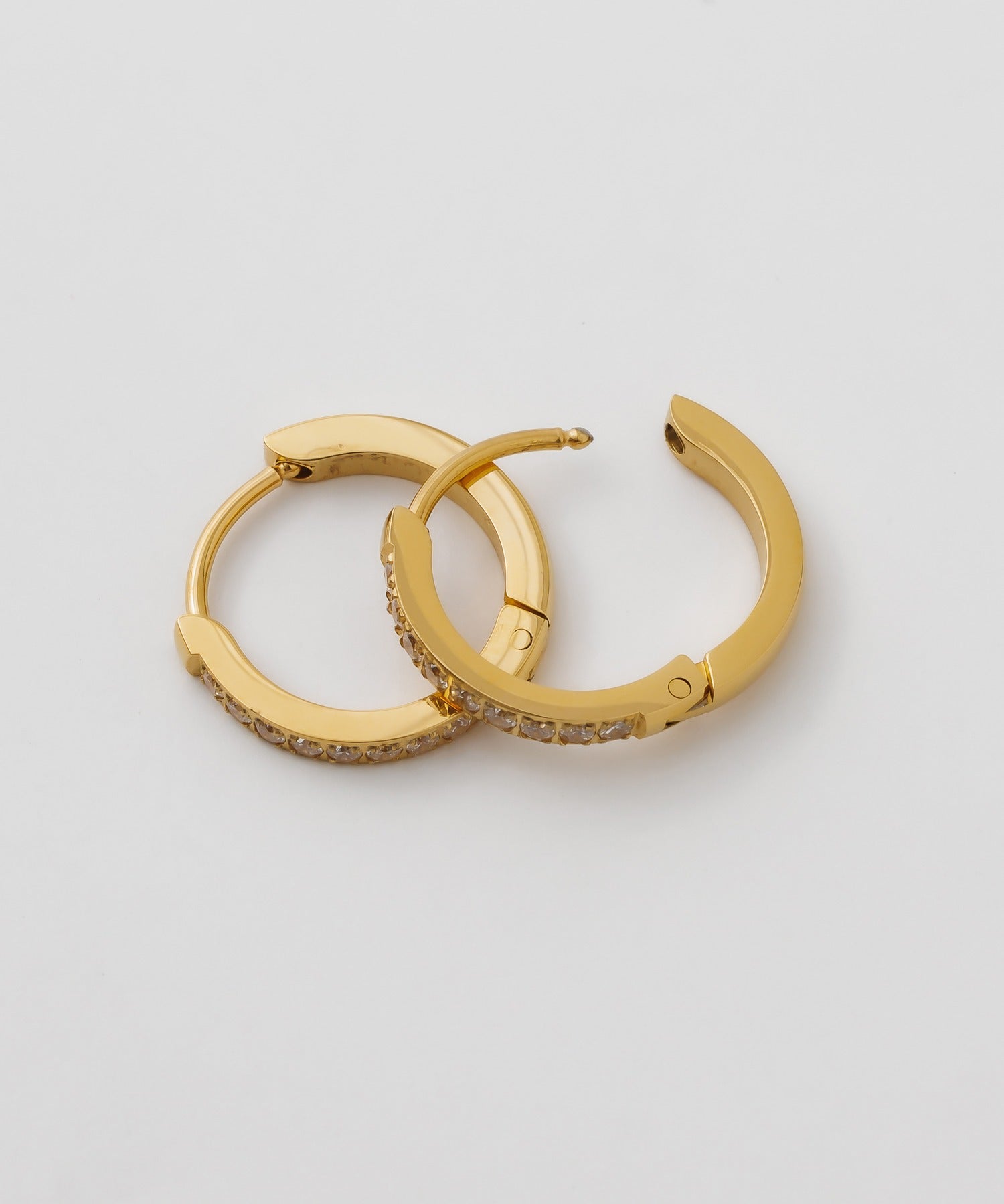 ciite' シーテ ピアス（両耳用） 【 金属アレルギー対応 】 ビジューフープピアス サージカルステンレス (両耳用)