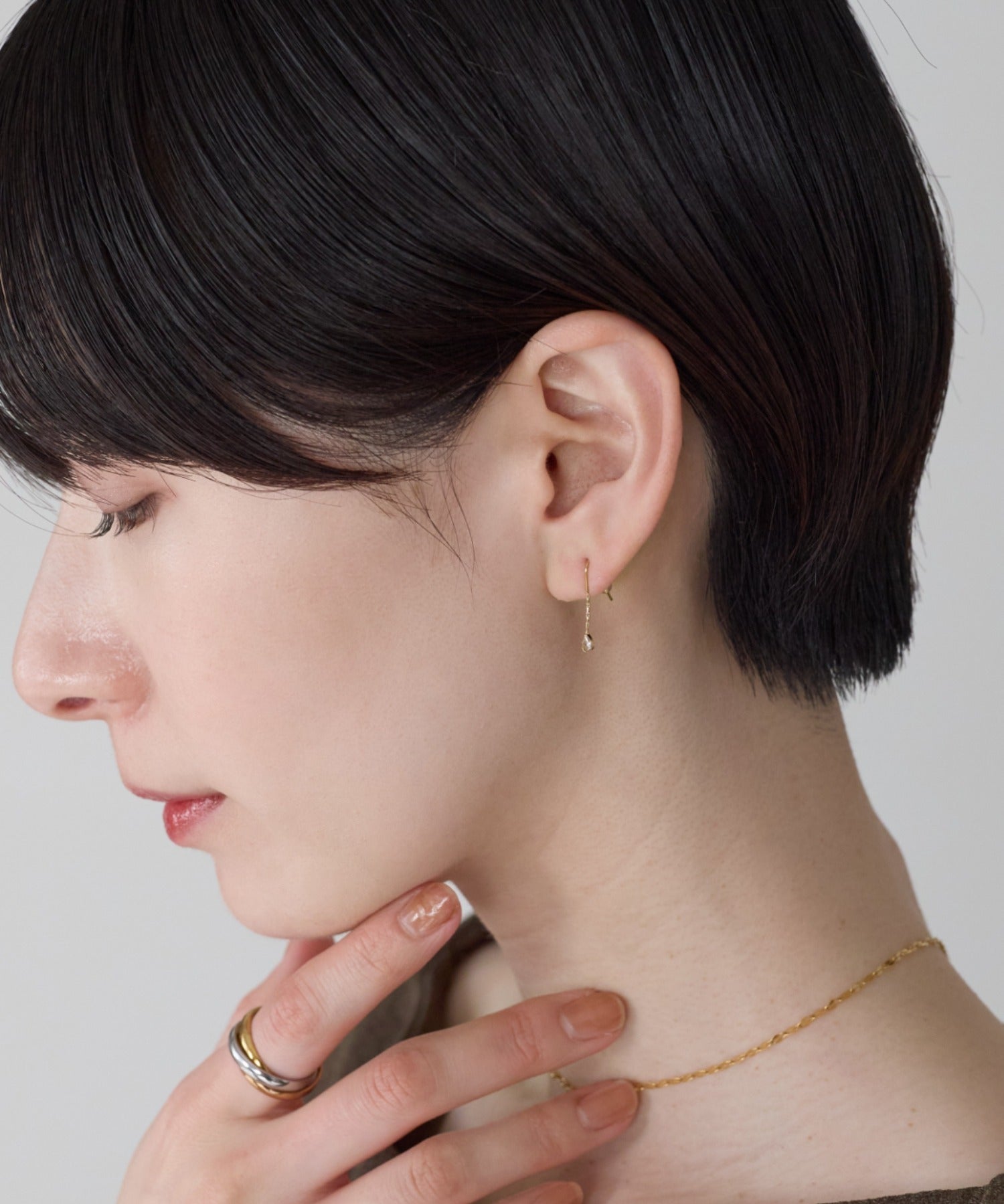 ciite' シーテ ピアス（両耳用） 【金属アレルギー対応】シズクデザインピアス（両耳用） サージカルステンレス