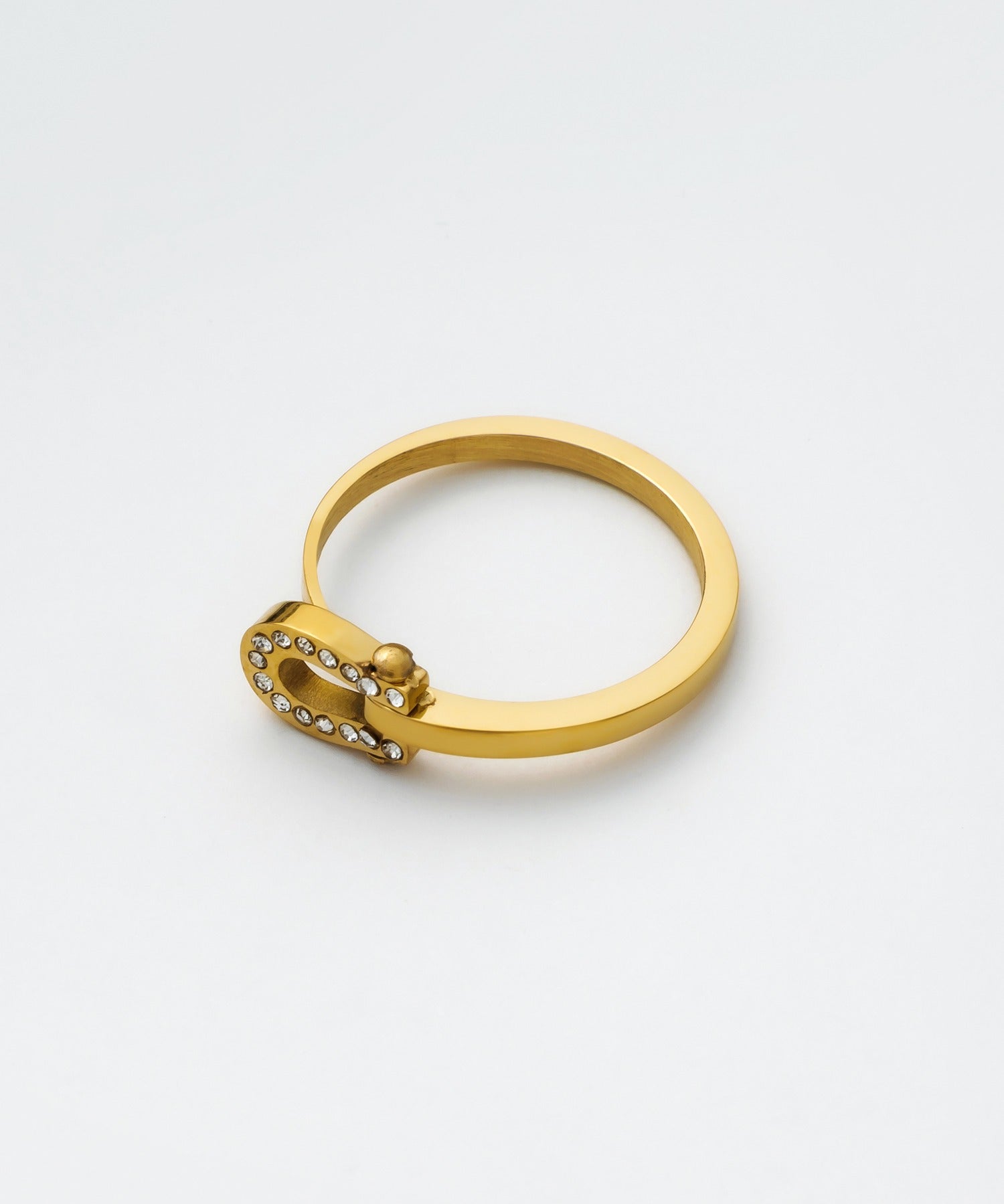 ciite' シーテ リング 【 金属アレルギー対応 】 ホースシュービジュー リング サージカルステンレス