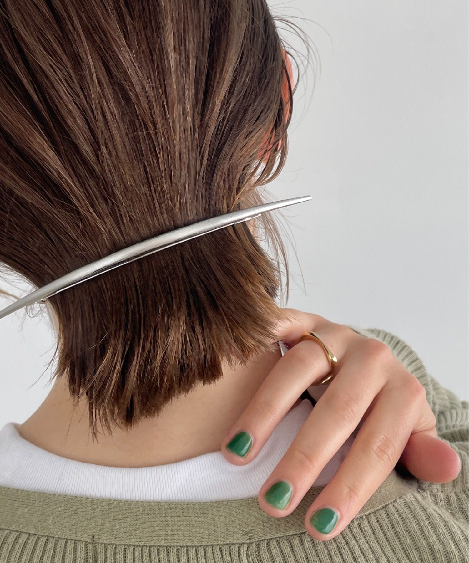 ciite' シーテ バレッタ/ヘアクリップ ワイドムーンバレッタ