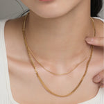 ciite' シーテ ネックレス 【 金属アレルギー対応 】 チェーンネックレス 2セット サージカルステンレス （38～43cm, 40～45cm）