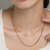 ciite' シーテ ネックレス 【 金属アレルギー対応 】 チェーンネックレス 2セット サージカルステンレス （38～43cm, 40～45cm）