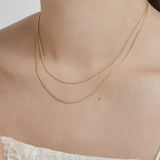 ciite' シーテ ネックレス 【 金属アレルギー対応 】 1mm スネークネックレス 2個セット サージカルステンレス 36～41cm, 39～44cm