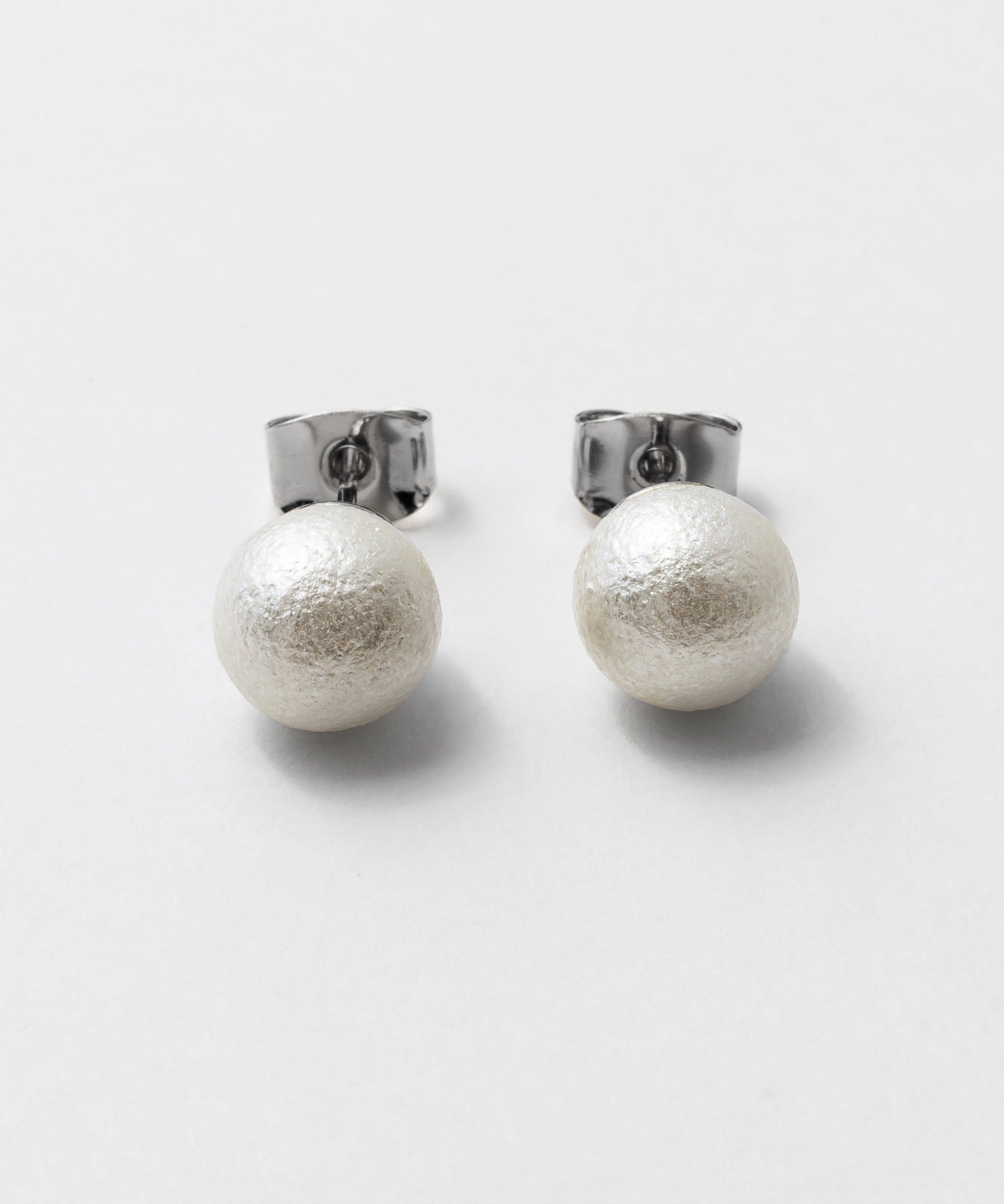 ciite' シーテ ピアス（両耳用） 【8mm】 選べるパールピアス （コットンパール / アクリルパール） (両耳用)