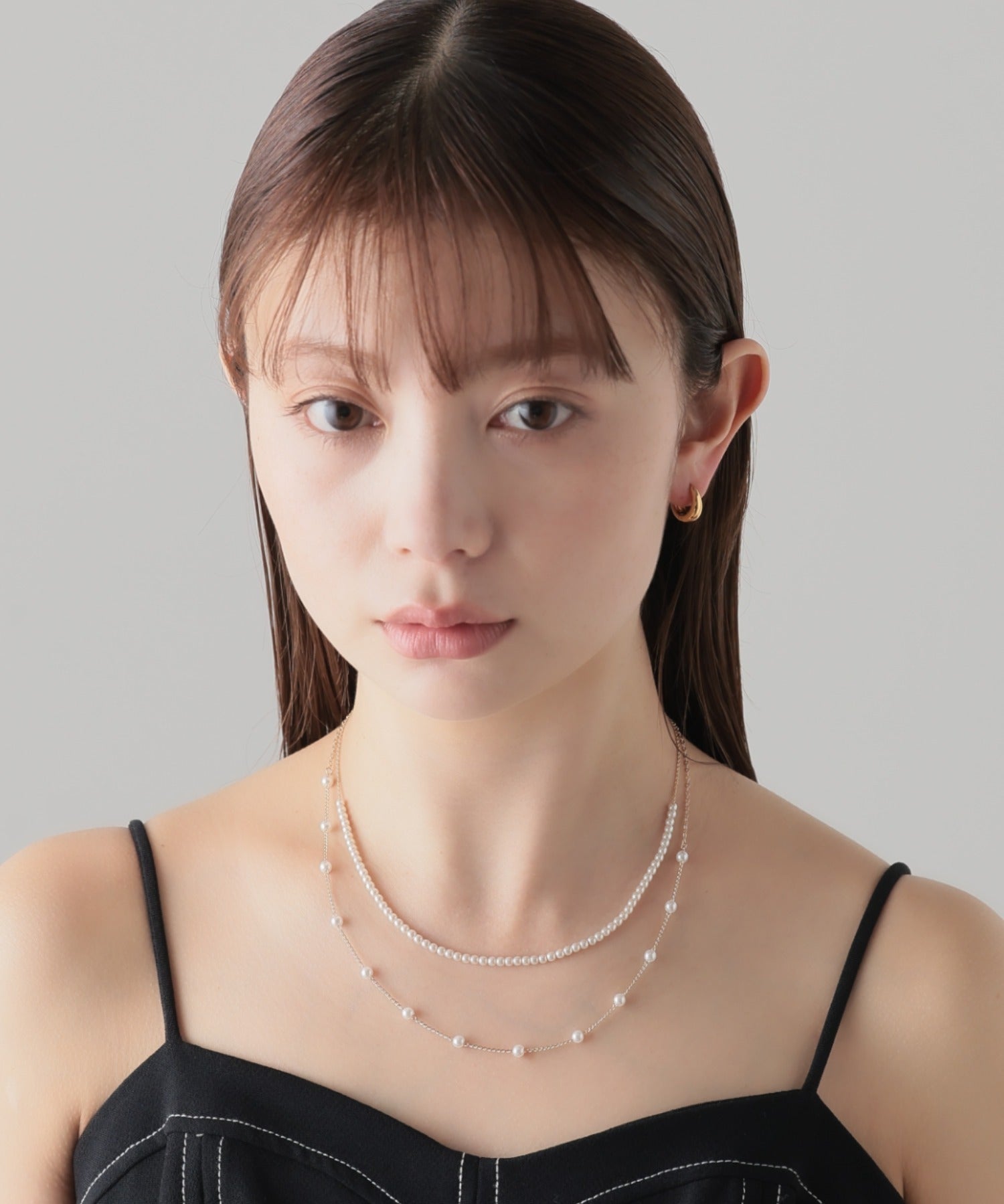 ciite' シーテ ネックレス 2連デザインパールネックレス
