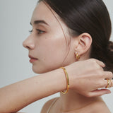 ciite' シーテ ブレスレット 【 金属アレルギー対応 】 ハートビジュー シンプルブレスレット / バングル サージカルステンレス