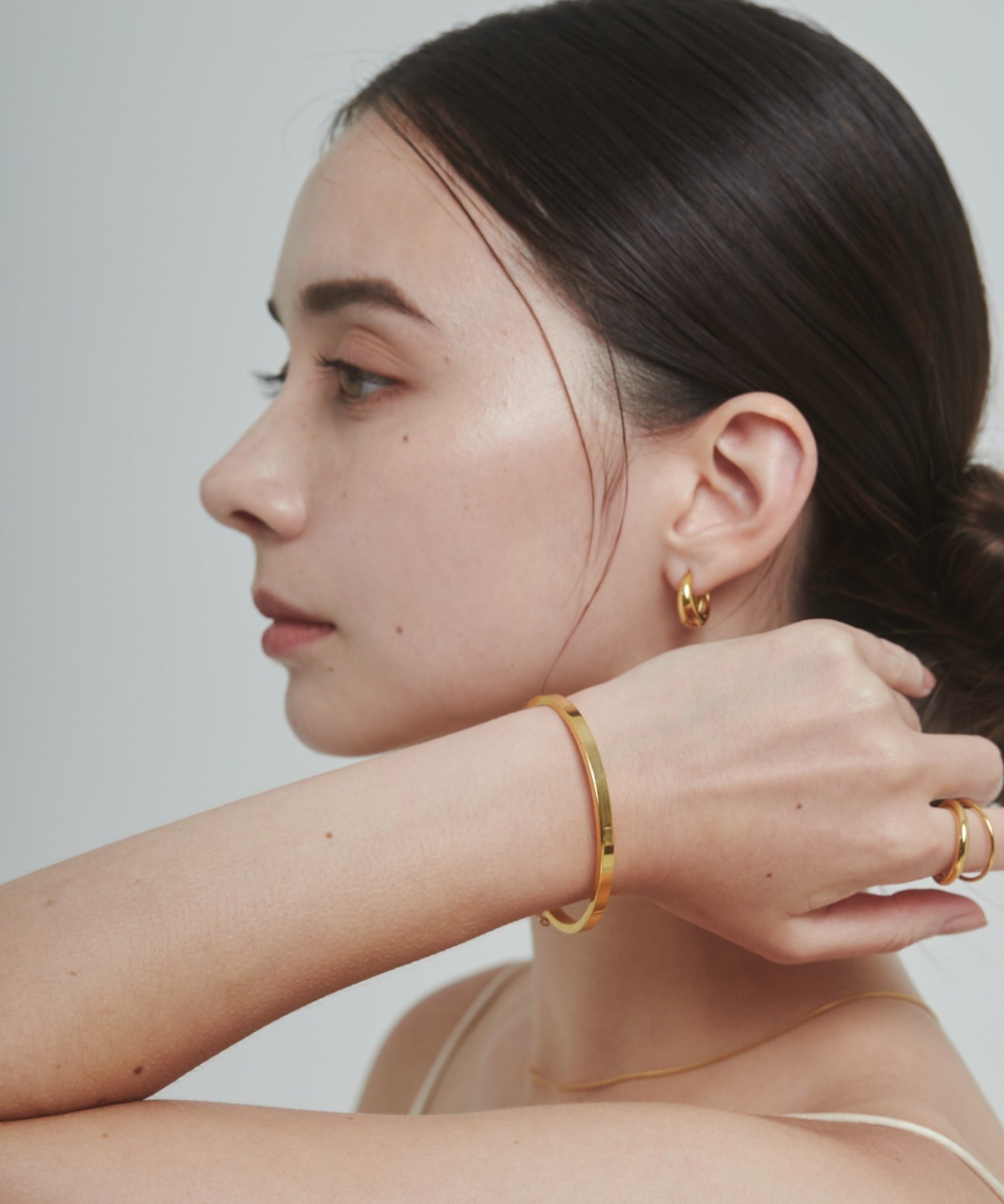 ciite' シーテ ブレスレット 【 金属アレルギー対応 】 ハートビジュー シンプルブレスレット / バングル サージカルステンレス