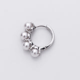 ciite' シーテ ピアス（両耳用） 4連パールフープピアス (両耳用)